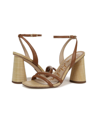 🤎 Sam Edelman Kia Block Heel Sandals – Saddle Lea