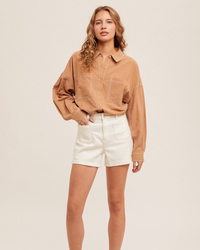 Easy Does It Oversized Button Down