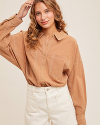 Easy Does It Oversized Button Down