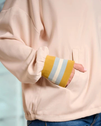 Sunny Side Striped Bomber Jacket