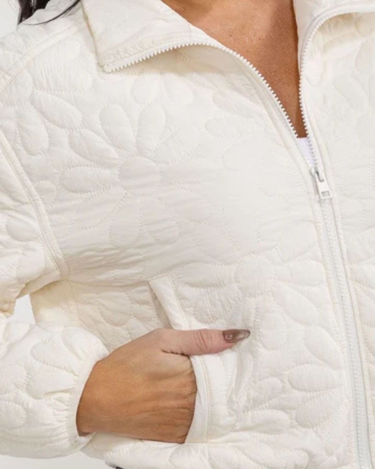 Ivory Garden Quilted Jacket