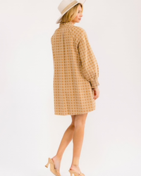 Golden Hour Button-Up Mini Dress