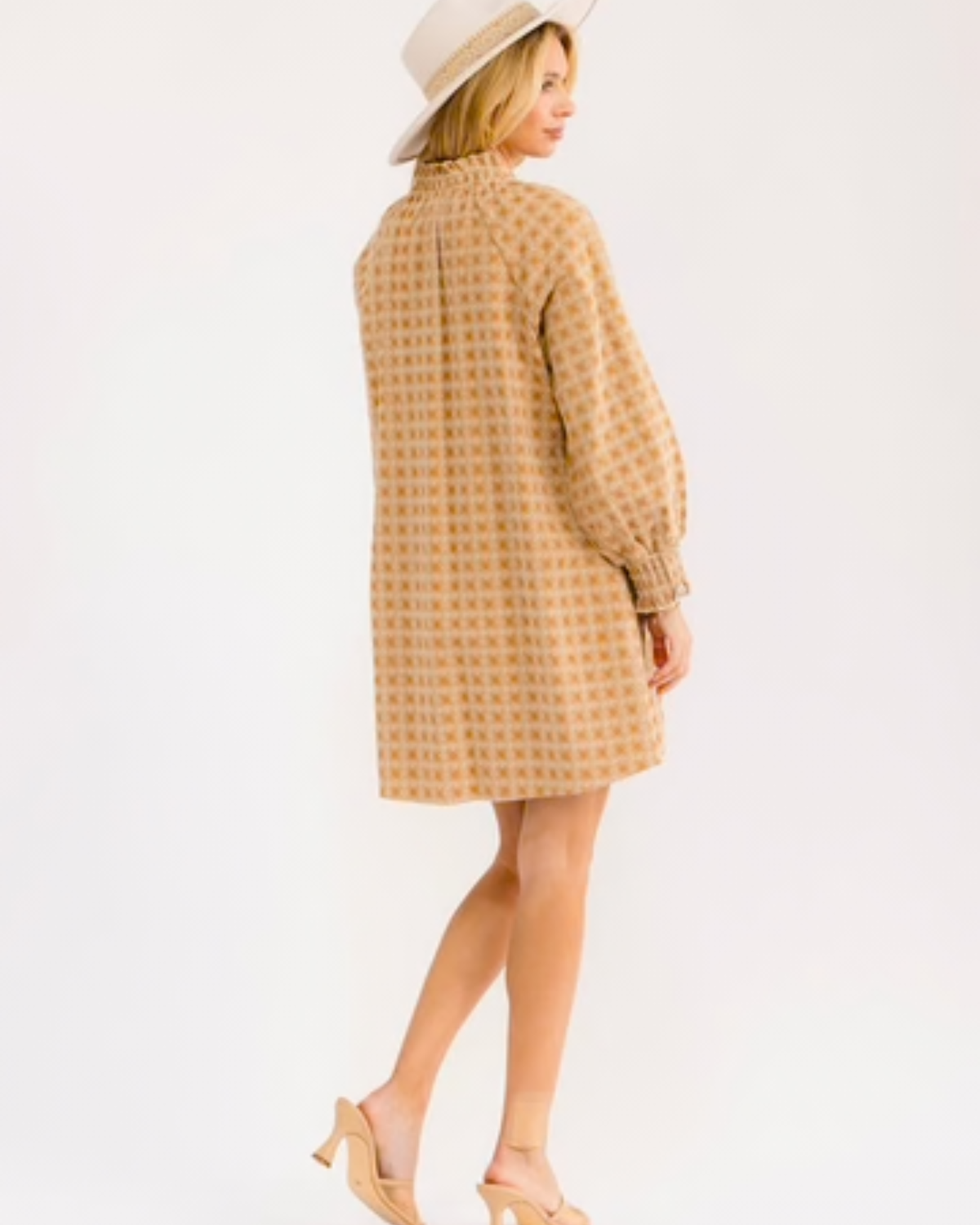 Golden Hour Button-Up Mini Dress