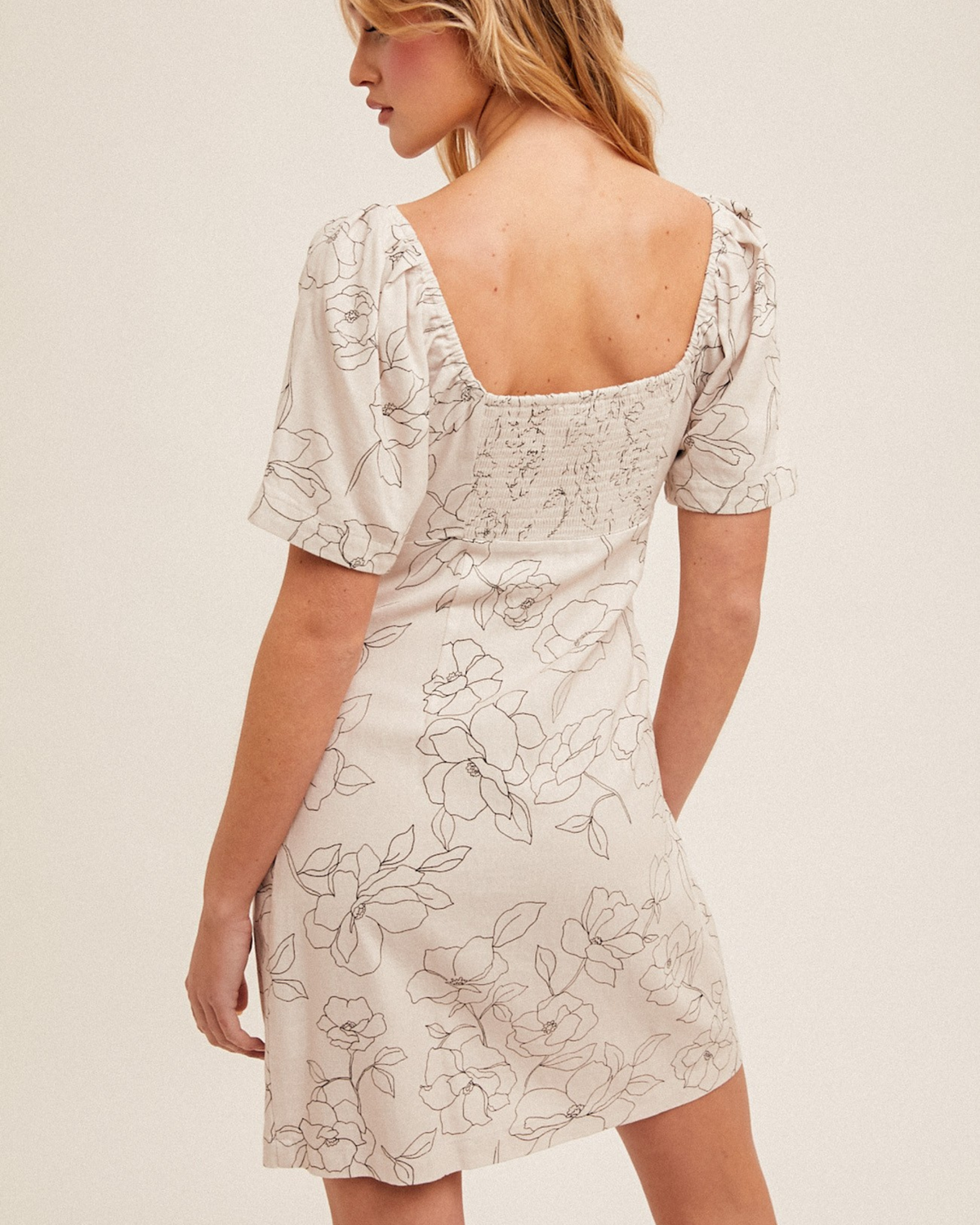 In Full Bloom Floral Mini Dress