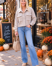 The Uptown Houndstooth Cropped Shacket