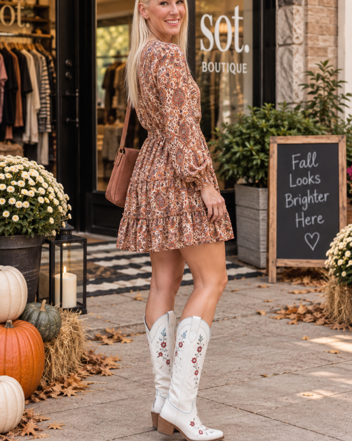Wildflower Dreams Embroidered Western Cowboy Boots – White