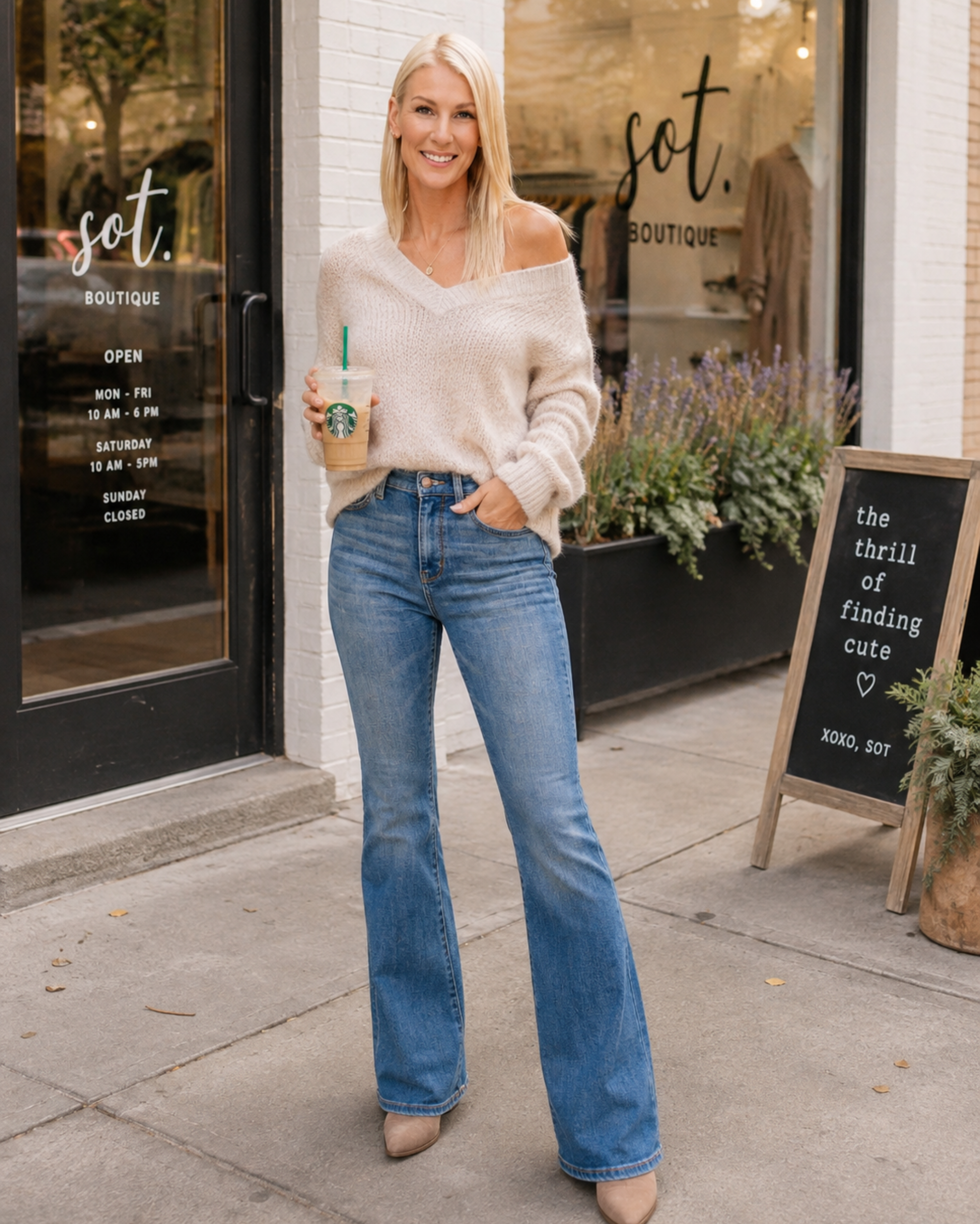 The Everyday High Rise Flare Jeans