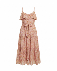 Blushing Blooms Floral Midi Dress