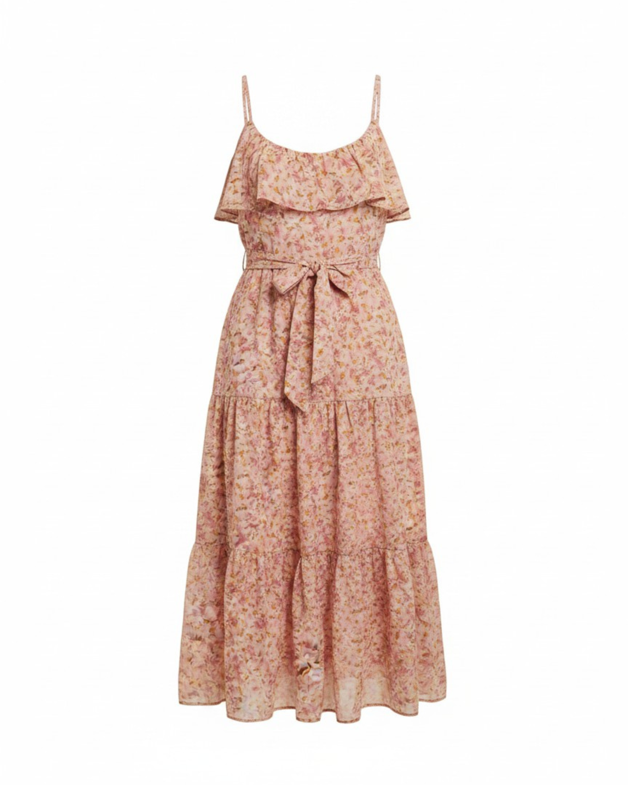 Blushing Blooms Floral Midi Dress