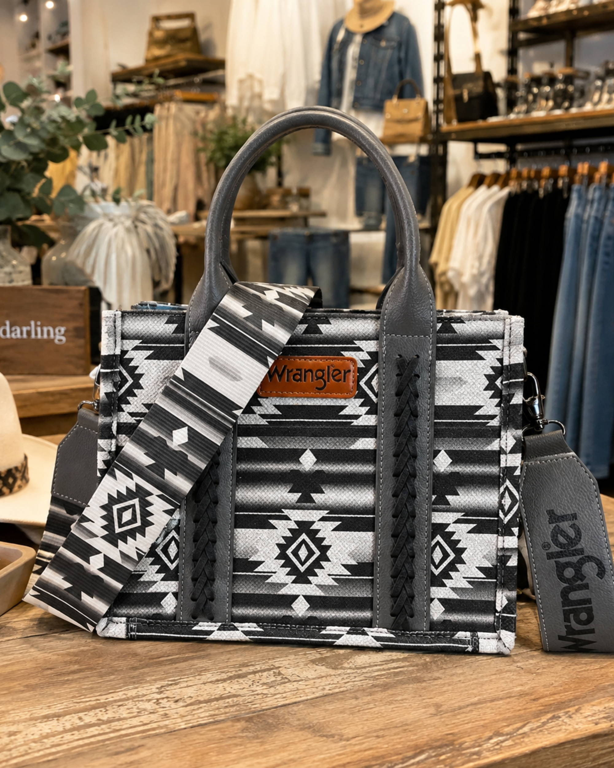 Desert Nights Aztec Crossbody Tote