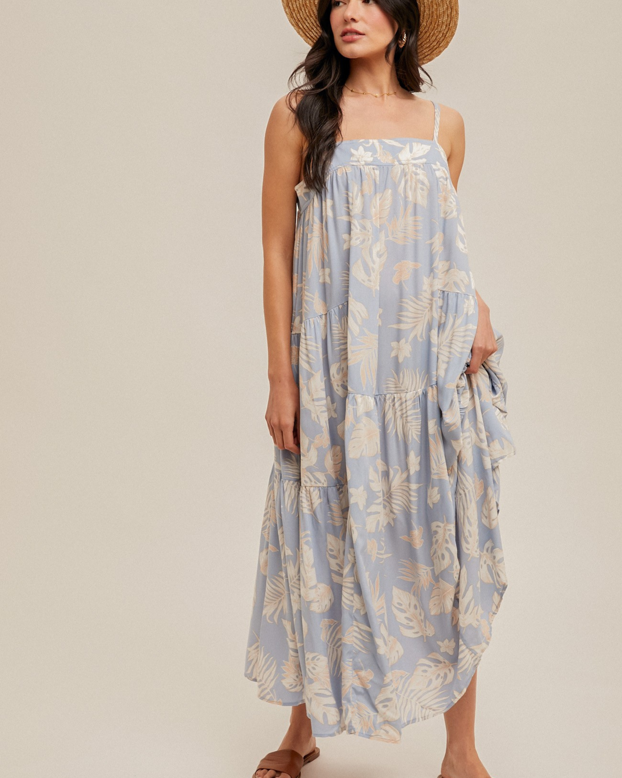 Coastal Daydream Tropical Maxi Dress