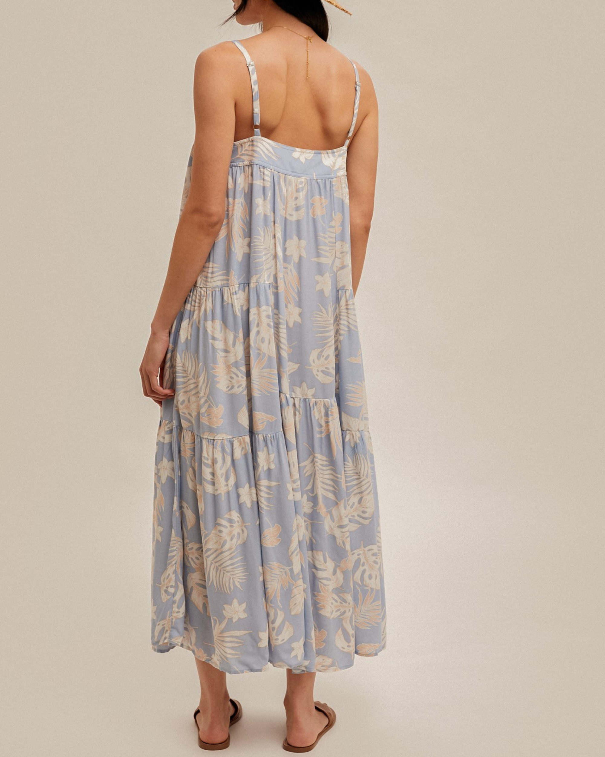 Coastal Daydream Tropical Maxi Dress