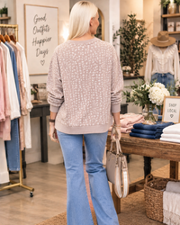 Wildly Cozy Leopard Sweatshirt