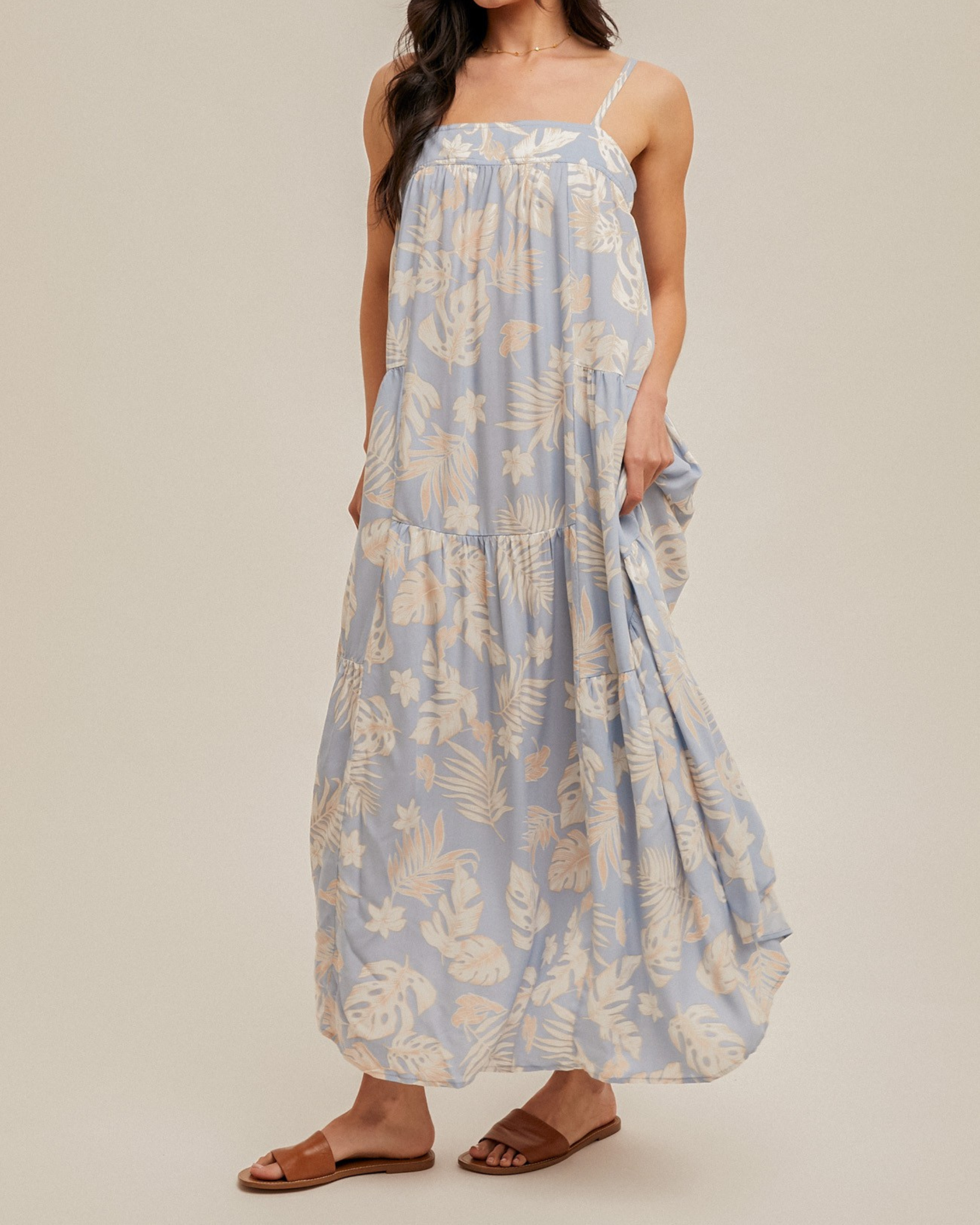 Coastal Daydream Tropical Maxi Dress