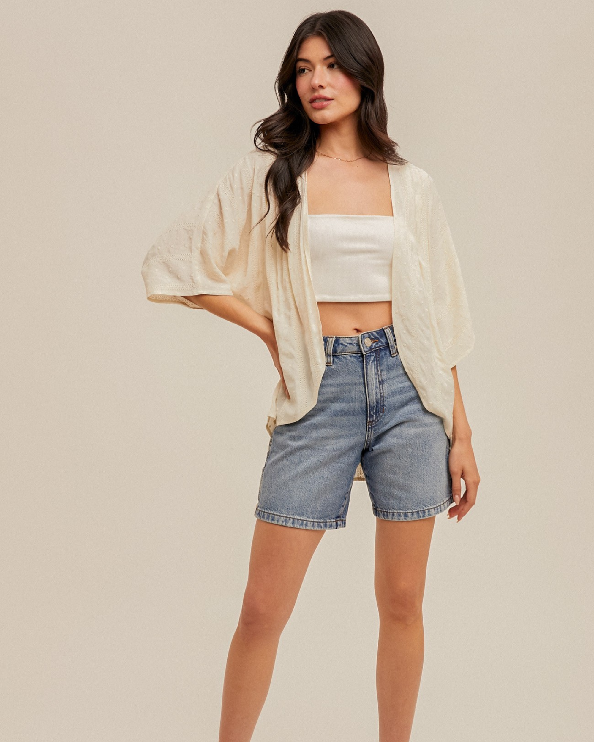Easy Days Embroidered Kimono