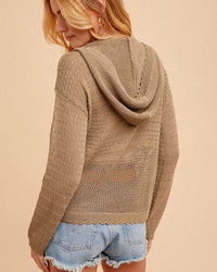 Coastal Comfort Pointelle Hoodie