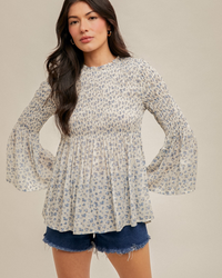Bluebell Smocked Floral Top