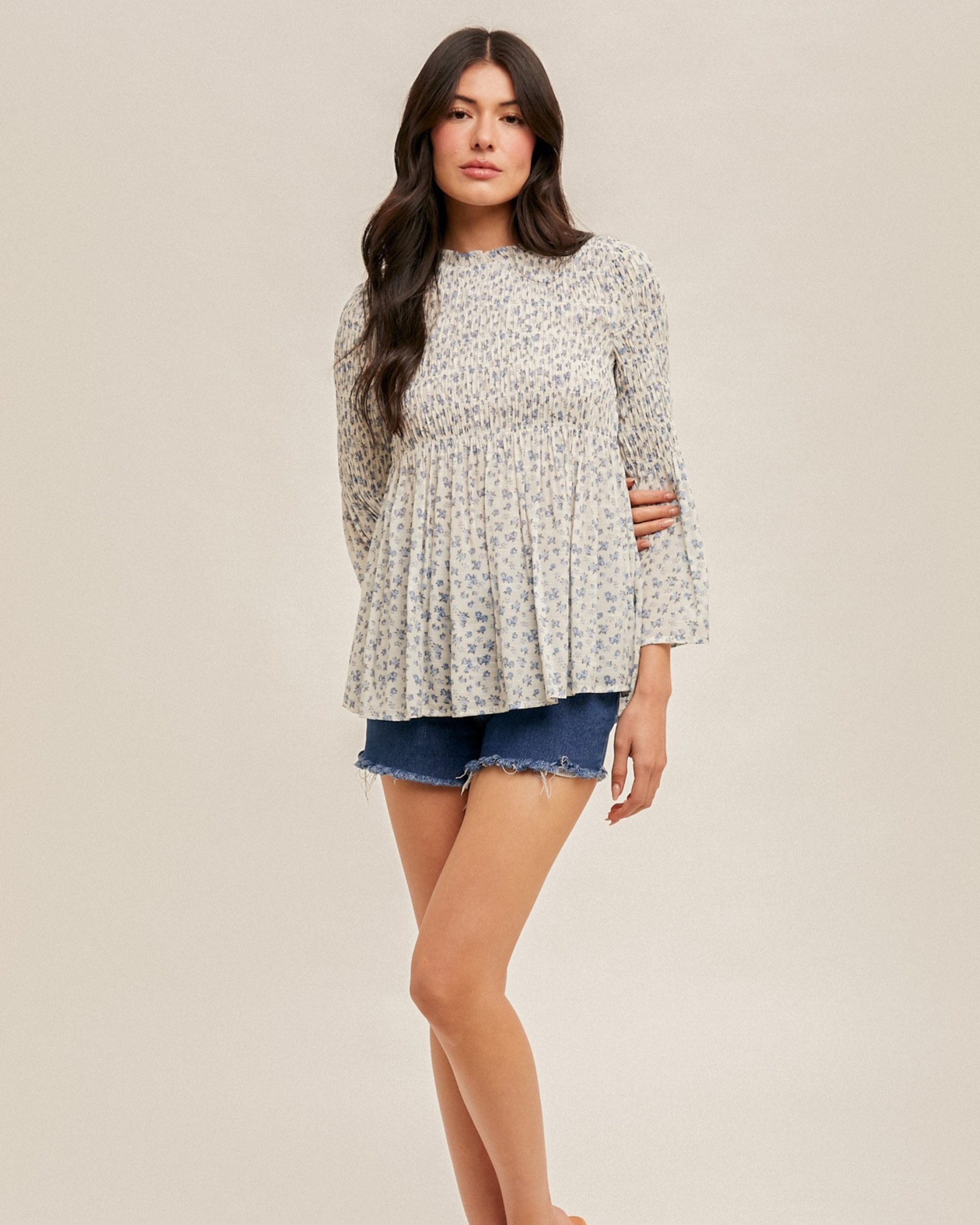 Bluebell Smocked Floral Top