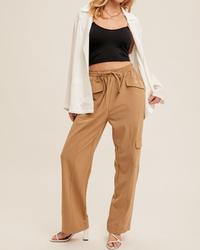 On The Go Straight Leg Cargo Pants