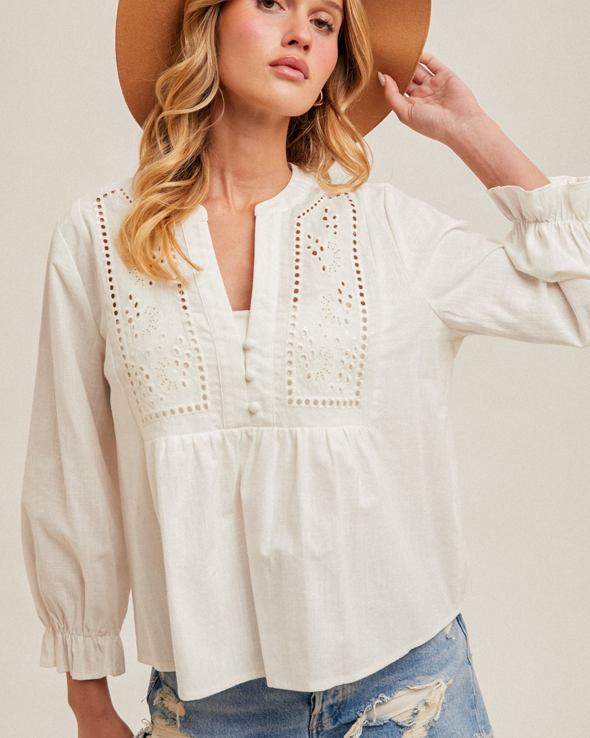 Prairie Days Eyelet Blouse