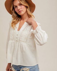Prairie Days Eyelet Blouse