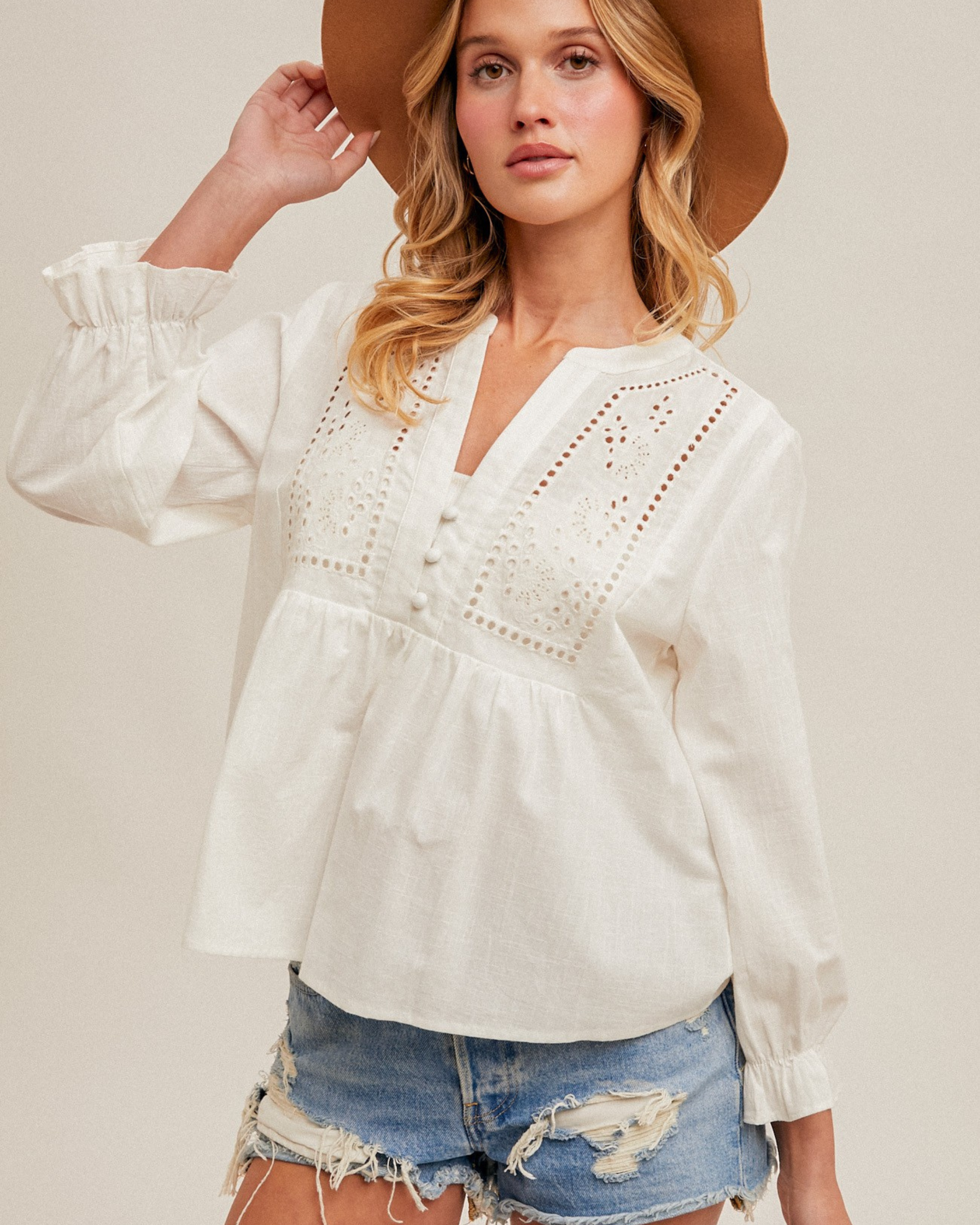 Prairie Days Eyelet Blouse