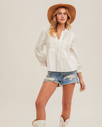 Prairie Days Eyelet Blouse