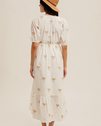 Palm Springs Embroidered Midi Dress