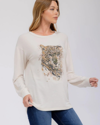 Wild at Heart Leopard Graphic Top